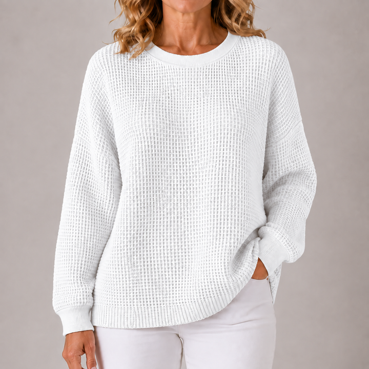 Scarlett | Cozy Waffle Knit Sweater