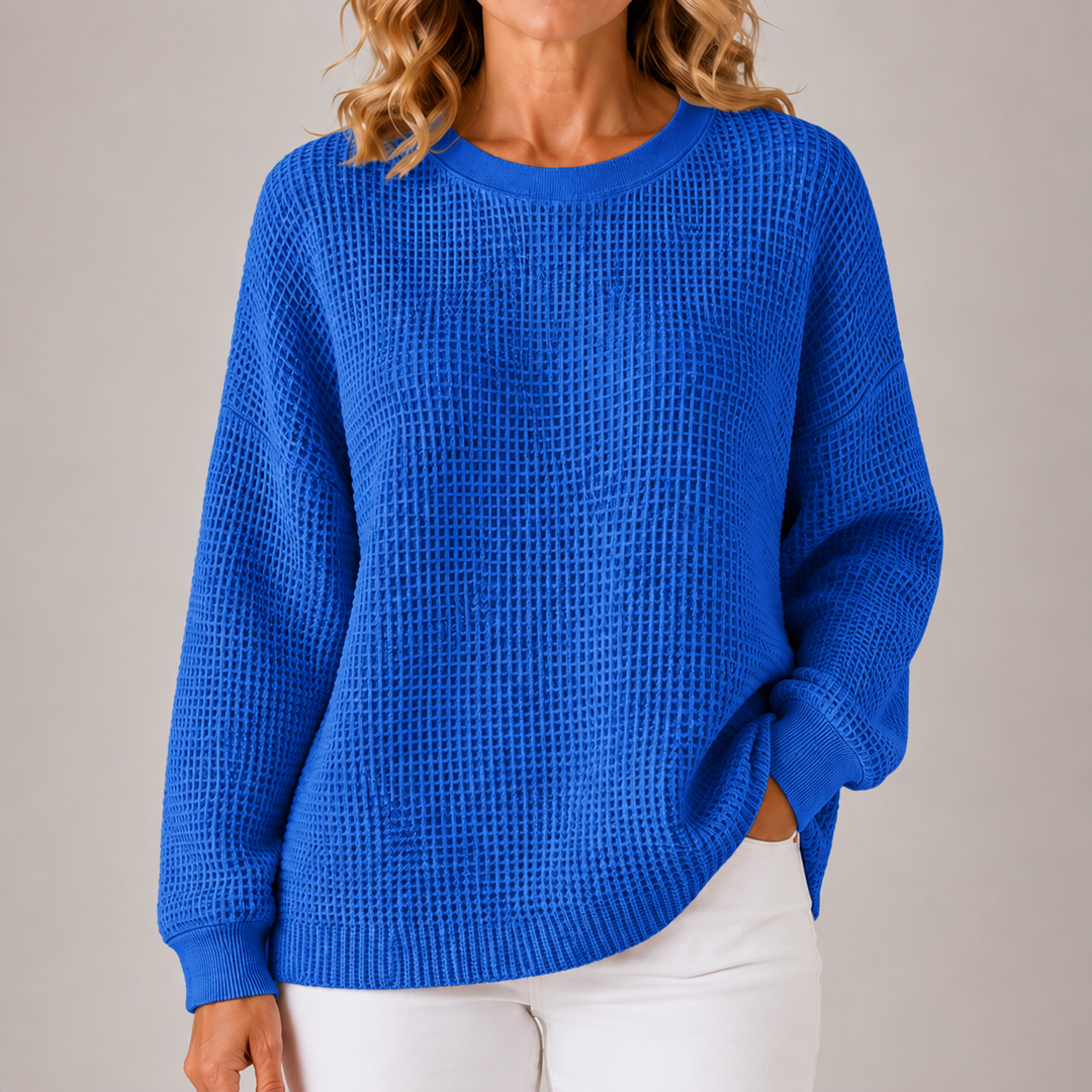 Scarlett | Cozy Waffle Knit Sweater