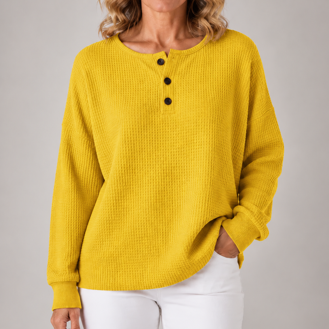 Juniper | Cozy Waffle Knit Pullover
