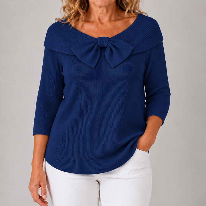 Gianna | Elegant Bow Knit Sweater
