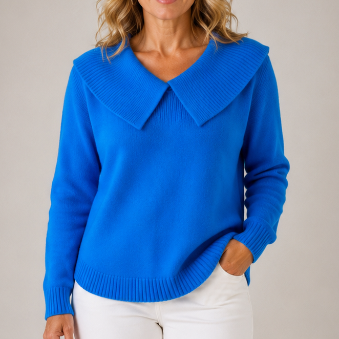 Yari | Elegant Collar Knit Sweater