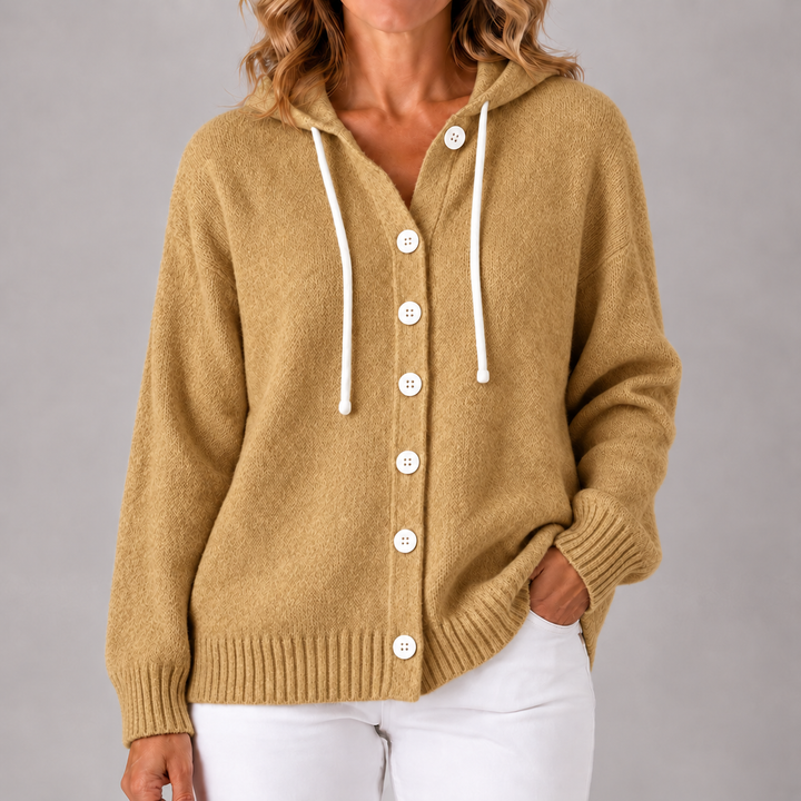 Bella | Cozy Hooded Knit Cardigan