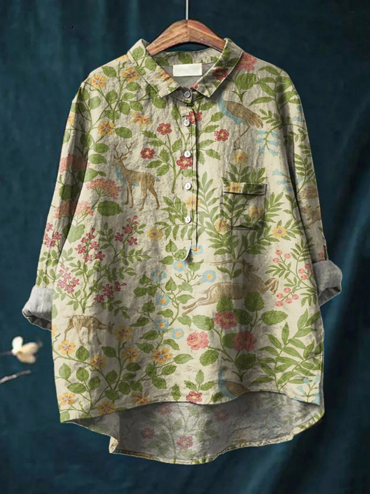 Georgia - Delicate Floral Blouse