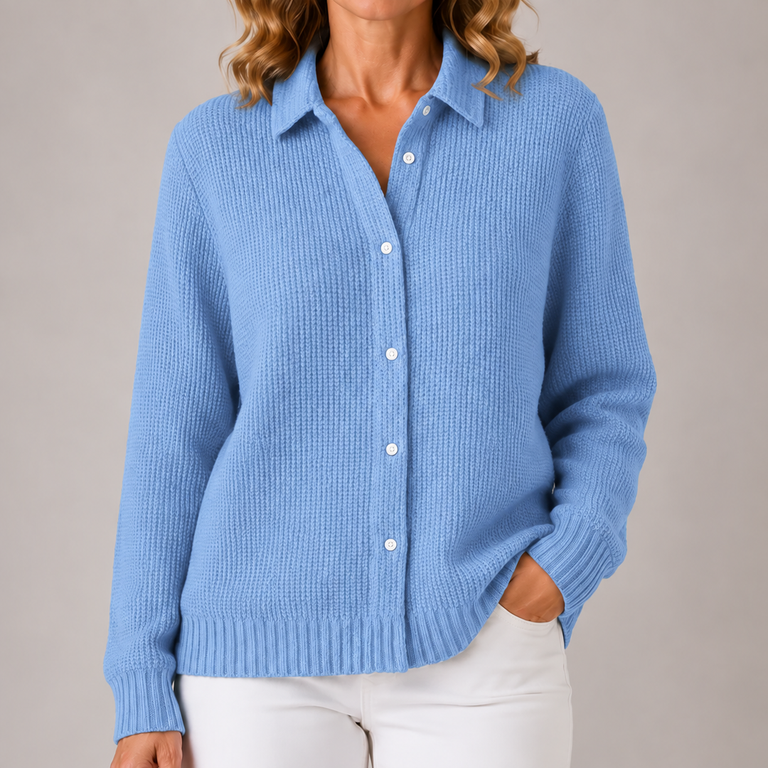 Ami | Classic Waffle Knit Cardigan