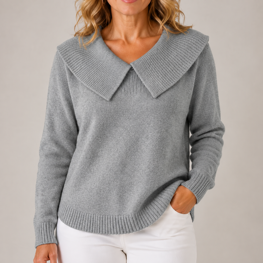 Yari | Elegant Collar Knit Sweater