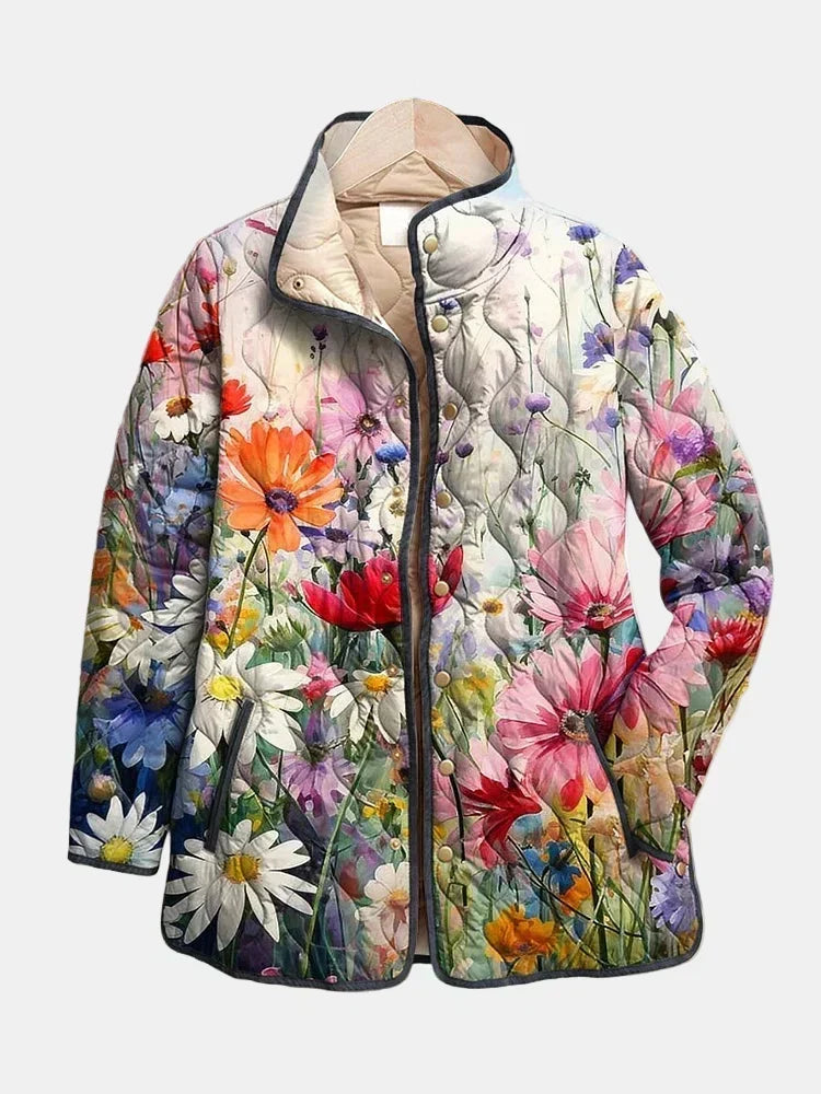 Eleanor - Vintage Floral Quilted Jacket