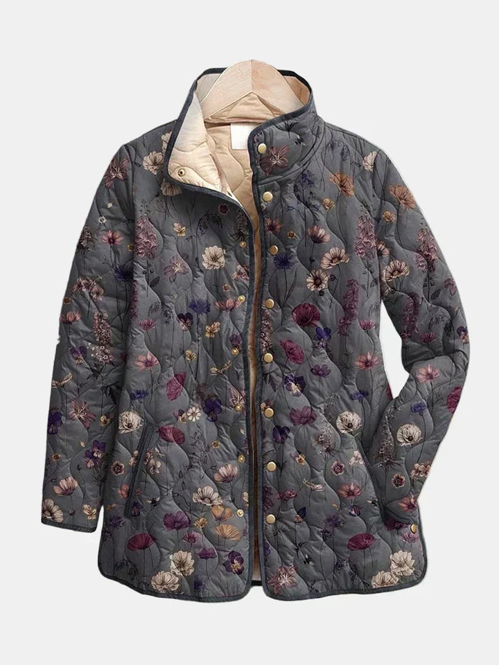 Heather - Vintage Floral Quilted Jacket