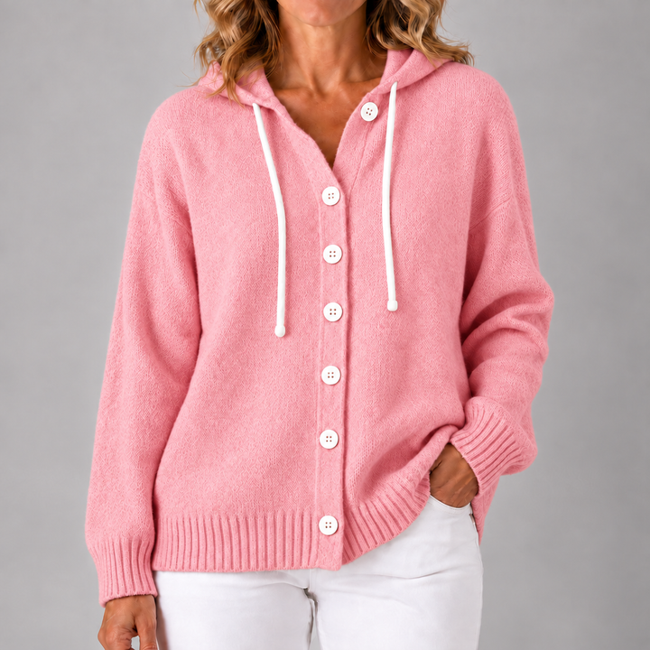 Bella | Cozy Hooded Knit Cardigan