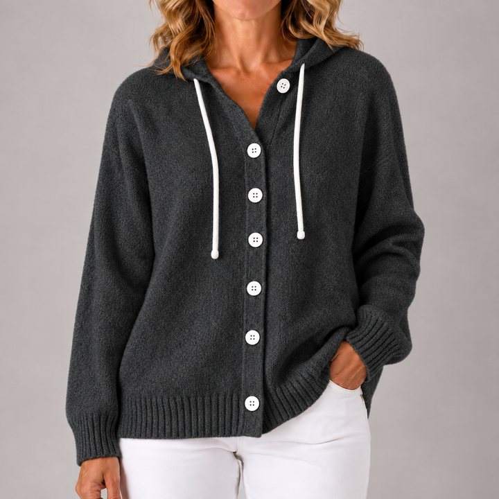 Bella | Cozy Hooded Knit Cardigan