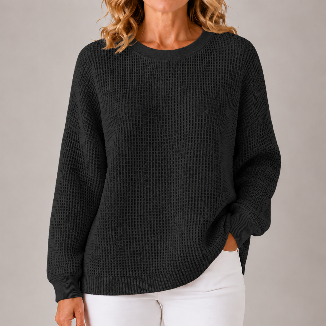 Scarlett | Cozy Waffle Knit Sweater
