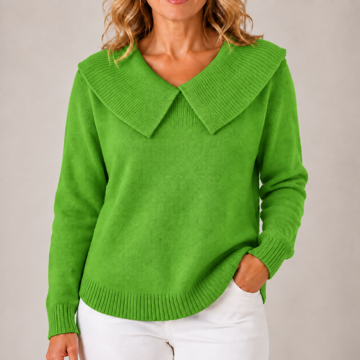 Yari | Elegant Collar Knit Sweater
