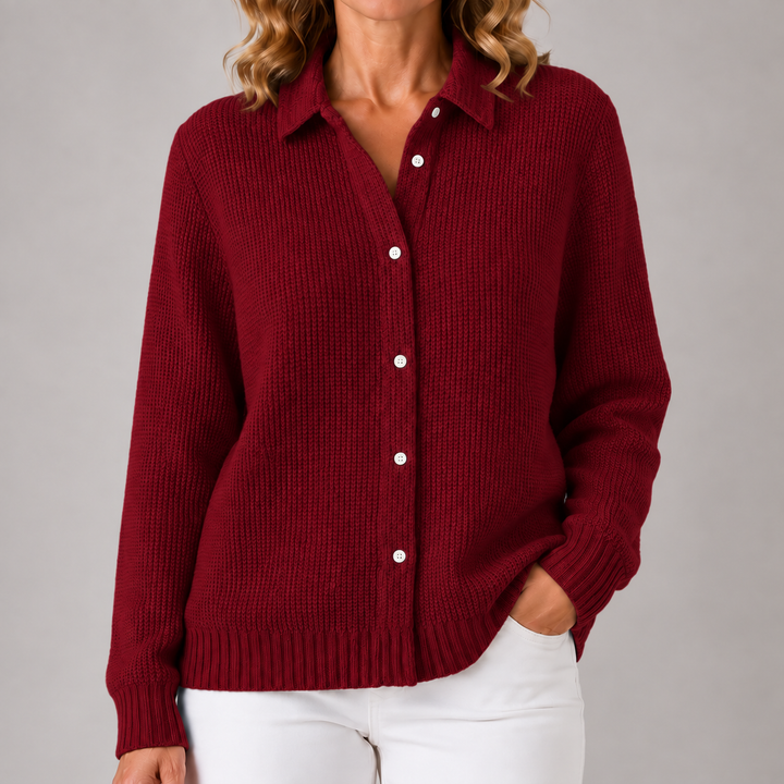 Ami | Classic Waffle Knit Cardigan