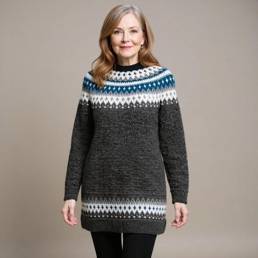 April | Retro Knit Sweater