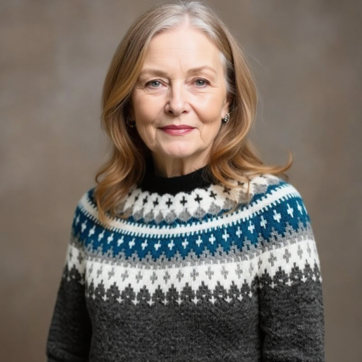 April | Vintage Icelandic Knit Sweater