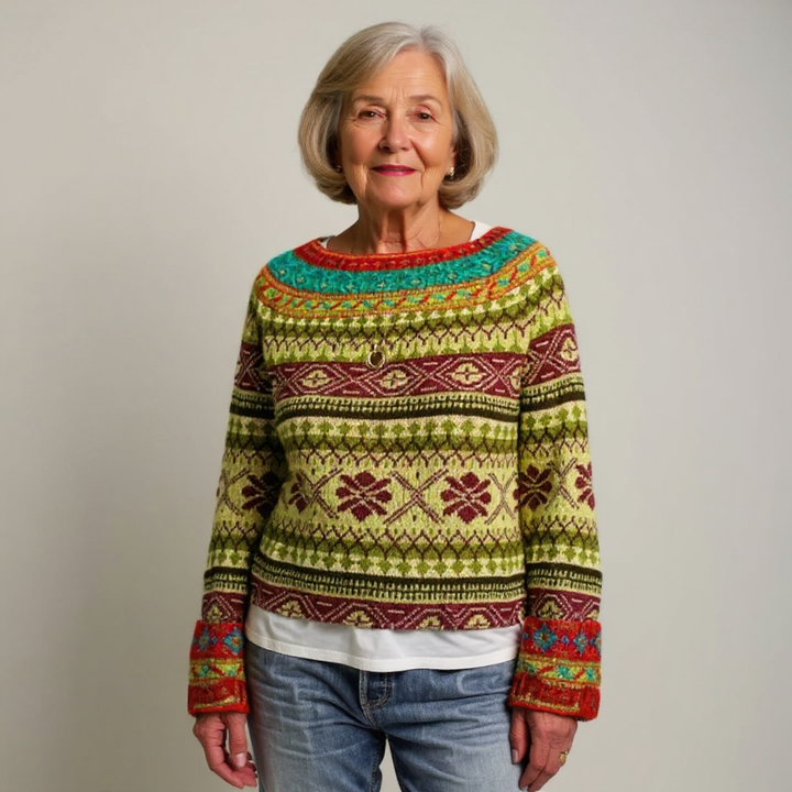 Caitlin | Retro Knit Sweater