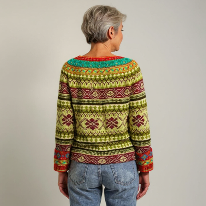 Caitlin | Retro Knit Sweater