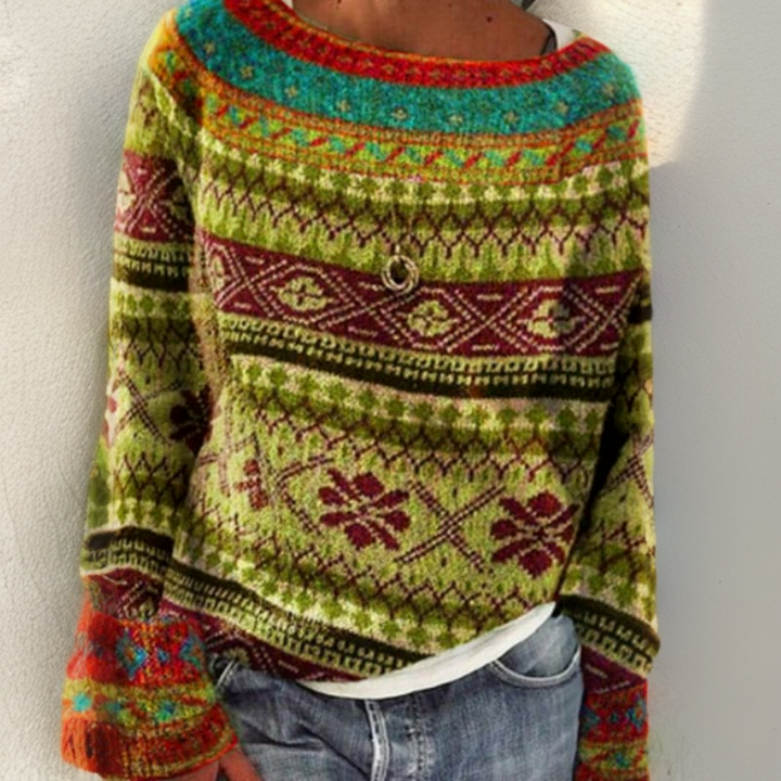 Caitlin | Retro Knit Sweater
