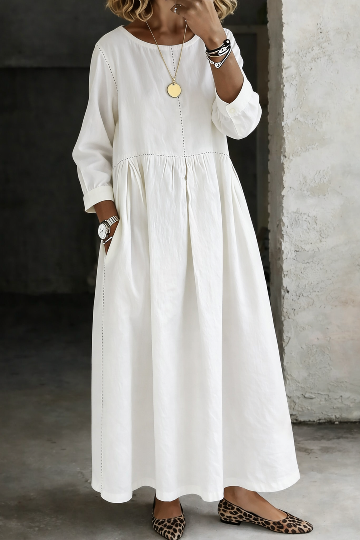 Zephyrelle™ | Vintage Denim Maxi Dress