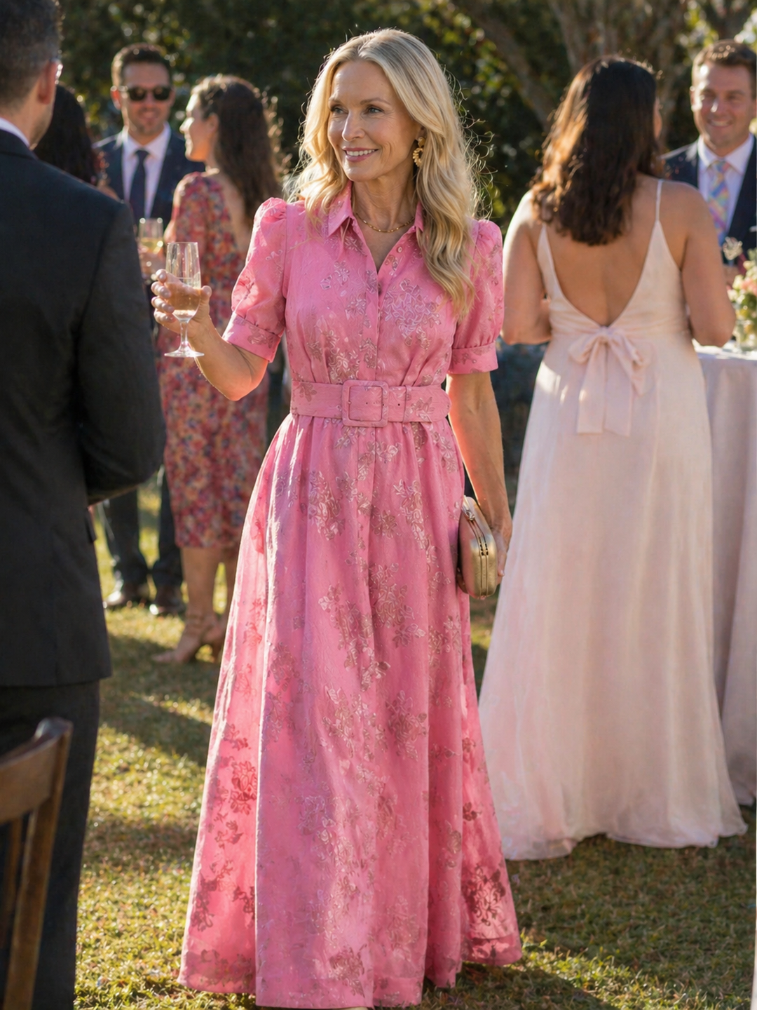 Stella &amp; Grace™ | Belted Floral Maxi Dress
