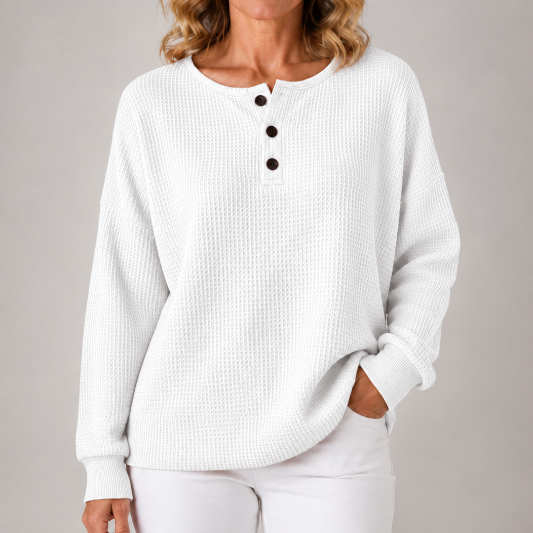 Juniper | Cozy Waffle Knit Pullover